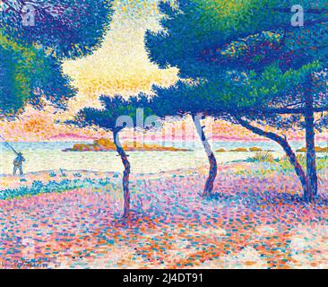 Henri Edmond Cross - la plage de St clair - 1896 Banque D'Images