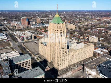 Fisher Building, Detroit, MICHIGAN, États-Unis Banque D'Images