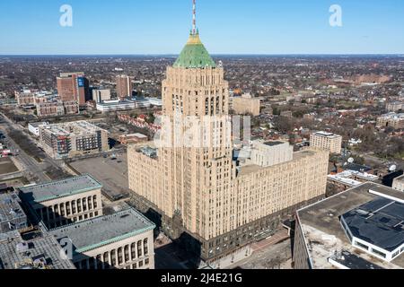 Fisher Building, Detroit, MICHIGAN, États-Unis Banque D'Images