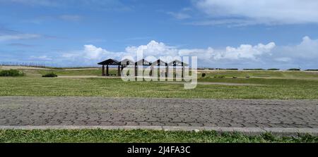 Le quartier de loisirs de Jialulan, Taitung, bénéficie de la magnifique côte de Taitung Banque D'Images