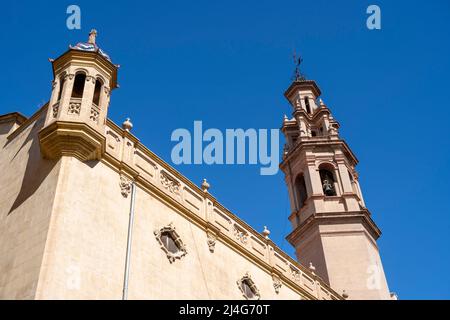 Espagnol, Valence, Carrer de Navellos, Iglesia de San Lorenzo (Església de Sant Llorenç) Banque D'Images