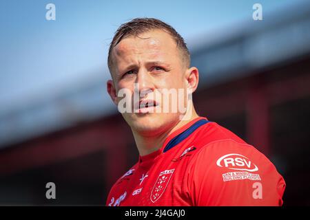 Kingston upon Hull, Royaume-Uni. 15th avril 2022. Greg Richards (25) de Hull KR pendant le match à Kingston upon Hull, Royaume-Uni, le 4/15/2022. (Photo de James Heaton/News Images/Sipa USA) crédit: SIPA USA/Alay Live News Banque D'Images