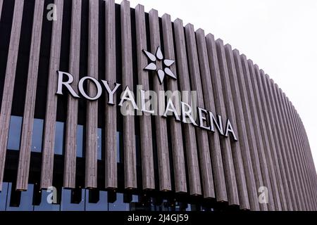 Copenhague, Danemark. 14th avril 2022. La Royal Arena est prête pour le match de handball entre le Danemark et la Pologne à Copenhague. (Crédit photo : Gonzales photo/Alamy Live News Banque D'Images