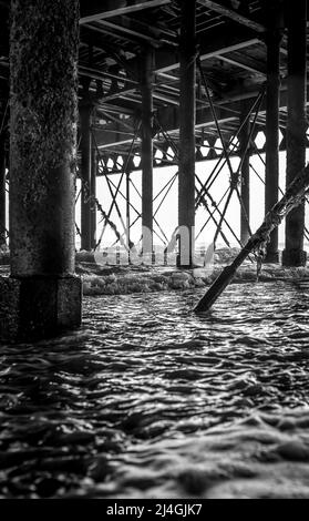 South Parade Pier, Southsea, a pris une journée de ruse. Banque D'Images