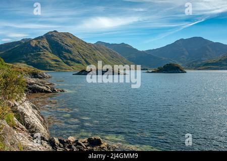 Loch Hourn et les Bounds de Knoydart, en Écosse Banque D'Images