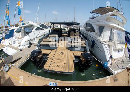 Murcia Boat Show dans le port de plaisance à San Pedro del Pinatar à Murcia Espagne Banque D'Images