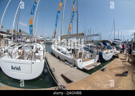 Murcia Boat Show dans le port de plaisance à San Pedro del Pinatar à Murcia Espagne Banque D'Images