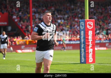 Kingston upon Hull, Royaume-Uni. 15th avril 2022. Jack Brown #20 de Hull FC pendant le match à Kingston upon Hull, Royaume-Uni le 4/15/2022. (Photo de David Greaves/News Images/Sipa USA) Credit: SIPA USA/Alay Live News Banque D'Images