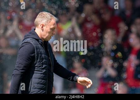 Luton, Royaume-Uni. 27th mars 2022. Steve Cooper, directeur de Nottingham Forest, part à Luton, Royaume-Uni, le 3/27/2022. (Photo de Richard Washbrooke/News Images/Sipa USA) crédit: SIPA USA/Alay Live News Banque D'Images