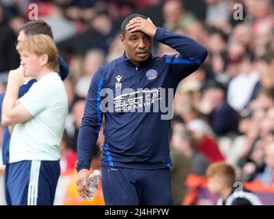 Sheffield, Angleterre, le 15th avril 2022. Paul Ince responsable de Reading pendant le match de championnat Sky Bet à Bramall Lane, Sheffield. Crédit photo devrait se lire: Andrew Yates / Sportimage crédit: Sportimage / Alay Live News Banque D'Images
