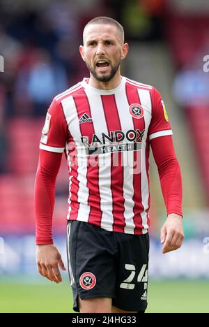 Sheffield, Angleterre, le 15th avril 2022. Conor Hourihane de Sheffield Utd lors du match de championnat Sky Bet à Bramall Lane, Sheffield. Crédit photo devrait se lire: Andrew Yates / Sportimage crédit: Sportimage / Alay Live News Banque D'Images