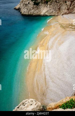 Kaputas Beach près de Kalkan, Turquie. Méthode Lycienne. Concept été et vacances. Banque D'Images