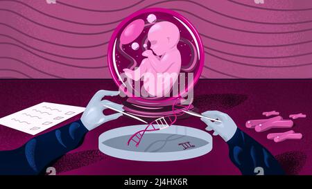 Bébés, illustration conceptuelle Banque D'Images