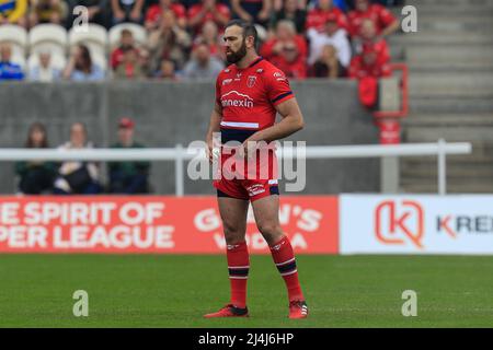 Kingston upon Hull, Royaume-Uni. 15th avril 2022. Kane Linnet (12) de Hull KR pendant le match à Kingston upon Hull, Royaume-Uni, le 4/15/2022. (Photo de James Heaton/News Images/Sipa USA) crédit: SIPA USA/Alay Live News Banque D'Images