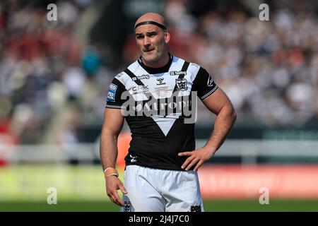 Kingston upon Hull, Royaume-Uni. 15th avril 2022. Danny Houghton #9 de Hull FC pendant le match à Kingston upon Hull, Royaume-Uni le 4/15/2022. (Photo de James Heaton/News Images/Sipa USA) crédit: SIPA USA/Alay Live News Banque D'Images