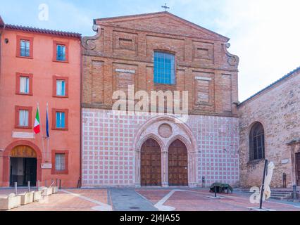 Eglise Saint Augustin à Pérouse, Italie. Banque D'Images