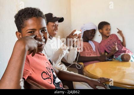 Mauritanie, Chinguetti, restaurant Banque D'Images