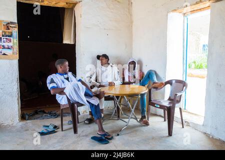 Mauritanie, Chinguetti, restaurant Banque D'Images