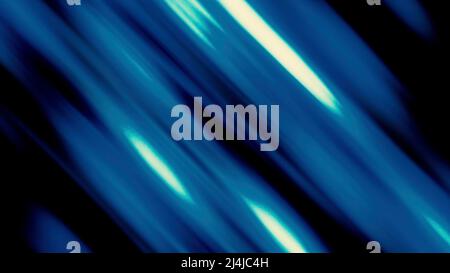 Lumière bleue dans abstraction.Motion. Des lignes floues en bleu foncé et bleu clair créent un motif et un effet brillant avec l'affichage de la luminosité des couleurs. Banque D'Images