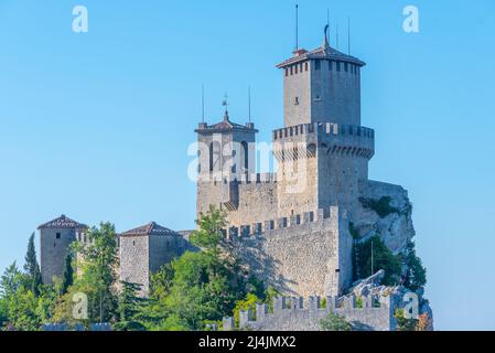Guaita - la première Tour de Saint-Marin. Banque D'Images