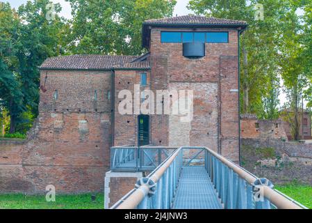 Porta degli Angeli dans la ville italienne de Ferrara. Banque D'Images