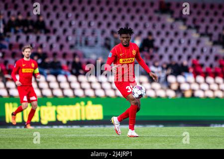 Farum, Danemark. 15th, avril 2022. Adamo Nagalo (39) du FC Nordsjaelland vu pendant le match Superliga de 3F entre le FC Nordsjaelland et Soenderjyske à droite de Dream Park à Farum. (Crédit photo: Gonzales photo - Dejan Obretkovic). Banque D'Images