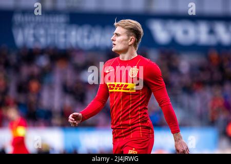 Farum, Danemark. 15th avril 2022. Martin Frese (5) du FC Nordsjaelland vu pendant le match Superliga de 3F entre le FC Nordsjaelland et Soenderjyske à droite de Dream Park à Farum. (Crédit photo : Gonzales photo/Alamy Live News Banque D'Images