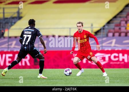 Farum, Danemark. 15th, avril 2022. Jacob Steen Christensen (6) du FC Nordsjaelland vu pendant le match Superliga de 3F entre le FC Nordsjaelland et Soenderjyske à droite de Dream Park à Farum. (Crédit photo: Gonzales photo - Dejan Obretkovic). Banque D'Images