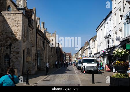 Scène de rue, Ely, Cambridgeshire Banque D'Images