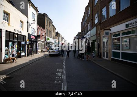 Scène de rue, Ely, Cambridgeshire Banque D'Images