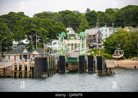 Peak's Island Ferry Dock, Portland, ME, États-Unis Banque D'Images