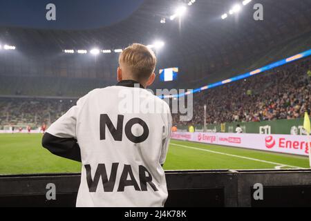 Anti-guerre jeu amical Lechia Gdańsk vs Shakhtar Donetsk à Gdansk, Pologne, février 14th 2022 © Wojciech Strozyk / Alamy stock photo Banque D'Images