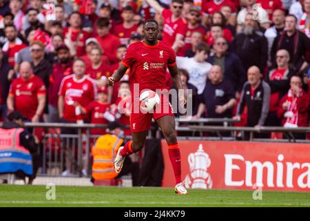 LONDRES, ROYAUME-UNI. AVRIL 16th lors de la demi-finale de la FA Cup entre Manchester City et Liverpool au stade Wembley, Londres, le samedi 16th avril 2022. (Credit: Federico Maranesi | MI News) Credit: MI News & Sport /Alay Live News Banque D'Images