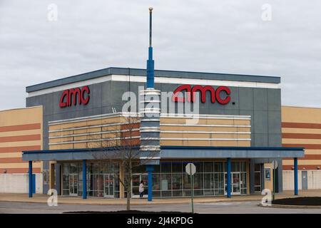 Selinsgrove, États-Unis. 14th avril 2022. Un cinéma AMC vu au Susquehanna Valley Mall. (Photo de Paul Weaver/SOPA Images/Sipa USA) crédit: SIPA USA/Alay Live News Banque D'Images