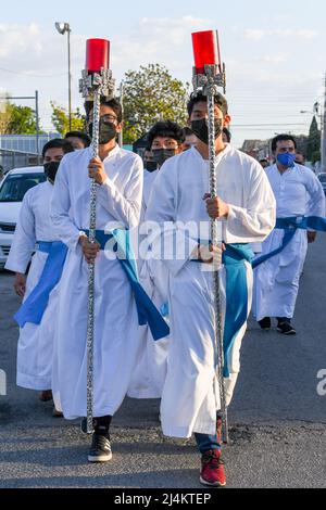 Procession de Pâques, Merida, Yucatan, Mexique Banque D'Images