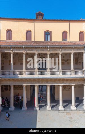 Padoue, Italie, 30 août 2021 : cour du Palazzo Bo dans la ville italienne de Padoue. Banque D'Images