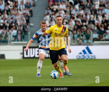 Turin, Italie. 16th avril 2022. Marko Arnautovic lors de la série italienne Un match de football entre Juventus FC et Bologne le 16 avril 2022 au stade Allianz de Turin, Italie crédit: Independent photo Agency/Alay Live News Banque D'Images