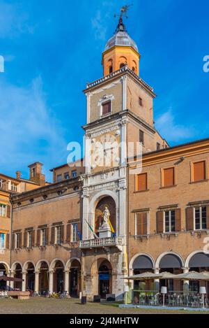 Modène, Italie, 22 septembre 2021 : Palazzo Comunale dans la ville italienne de Modène. Banque D'Images