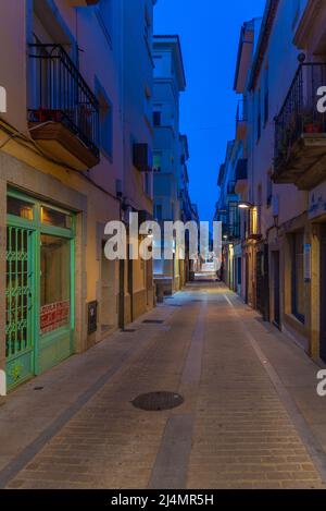 Plasencia, Espagne, 17 mai 2021: Rue commerciale dans la ville espagnole Plasencia Banque D'Images