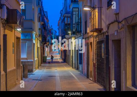 Plasencia, Espagne, 17 mai 2021: Rue commerciale dans la ville espagnole Plasencia Banque D'Images