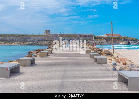 Tarifa, Espagne, 23 mai 2021 : vue sur la mer de la ville espagnole de Tarifa Banque D'Images