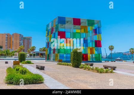 Malaga, Espagne, 24 mai 2021 : Centre Pompidou à Malaga, Espagne Banque D'Images