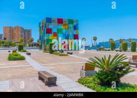 Malaga, Espagne, 24 mai 2021 : Centre Pompidou à Malaga, Espagne Banque D'Images