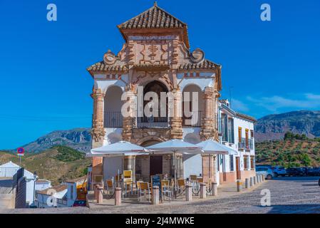 Antequera, Espagne, 24 mai 2021 : Chapelle Virgen del Socorro o del Portichuelo dans la ville espagnole d'Antequera Banque D'Images