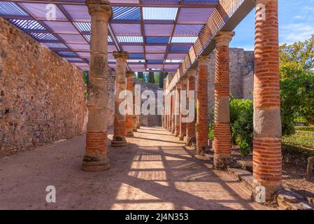 Ruines romaines dans la ville espagnole de Merida Banque D'Images