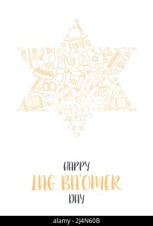 Bonne Lag Ba Omer Day Illustration de Vecteur