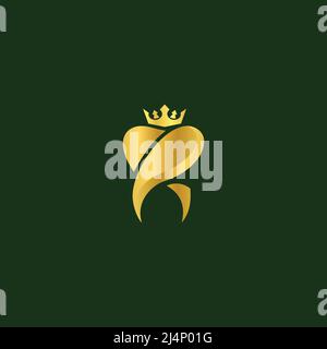 illustration vectorielle du logo royal dental simple Illustration de Vecteur