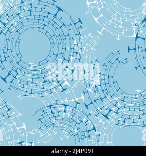 Arrière-plan de vecteur commercial bleu avec formes de cercle abstraites Illustration de Vecteur