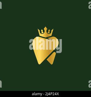 illustration vectorielle du logo royal dental simple Illustration de Vecteur