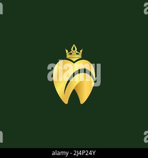 illustration vectorielle du logo royal dental simple Illustration de Vecteur
